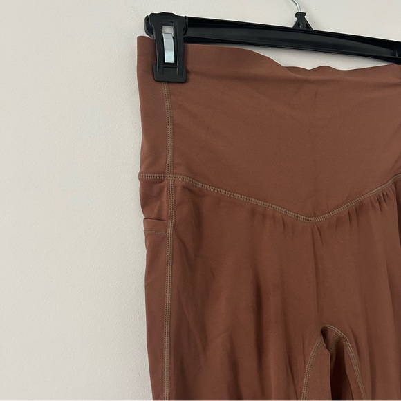 Halara Ultra Sculpt High Waisted Side Pocket Leggings Thick Earthy Brown S - Picture 4 of 8